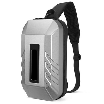 OZUKO Men's Sling Backpack, Hard Shell Crossbody Bag Outdoor Sports Shoulcer Bag