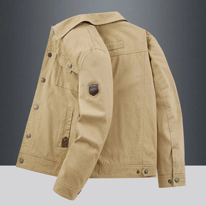Spring and Autumn Comfortable Breathable Standing Collar Jacket Men's Coat