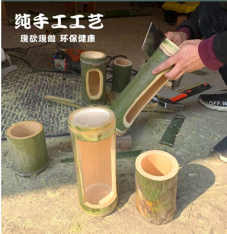 Handmade natural bamboo steaming rice bucket