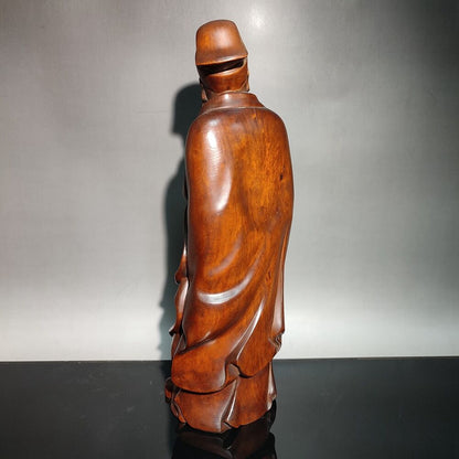 wooden statue men figuras House home decoration desk decor Room sculpture carved