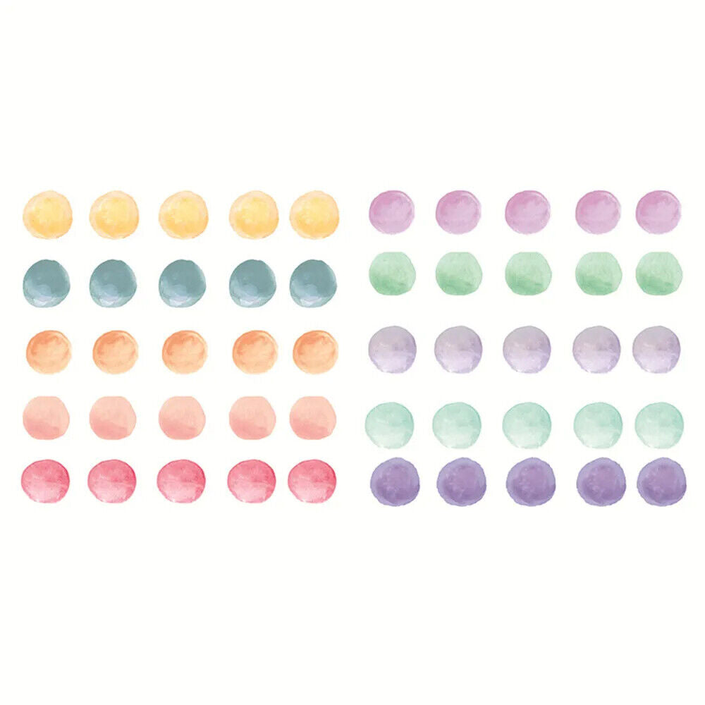 Wall Stickers Vinyl Multi-Color Polka Dots Kids Boys Girls Bedroom Circle Decals