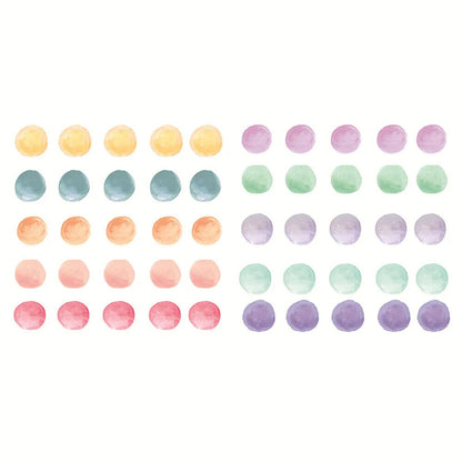 Wall Stickers Vinyl Multi-Color Polka Dots Kids Boys Girls Bedroom Circle Decals