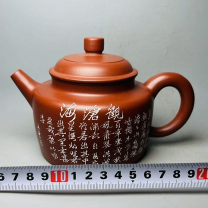 Vintage Chinese Yixing Purple Clay Teapot Zisha Ceremony Fashion Gift Teaware