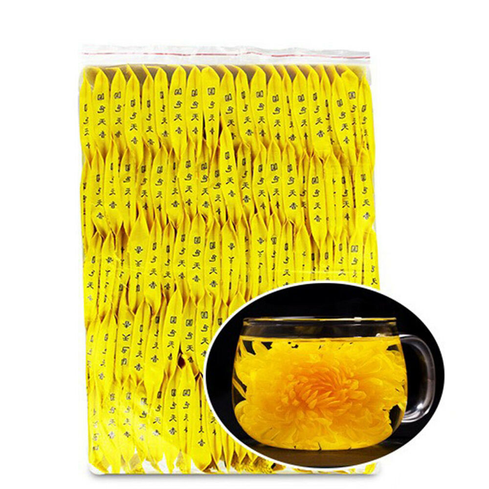Organic Yellow Chrysanthemum Tea Big Blooming Flower Dry Herbal Health Herbs Tea