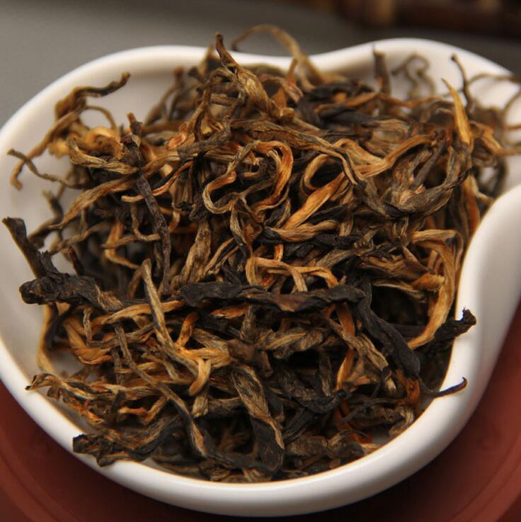 Organic Red Tea Yunan Black Tea 58 Dianhong Tea Golden Black Tea Bud Snail