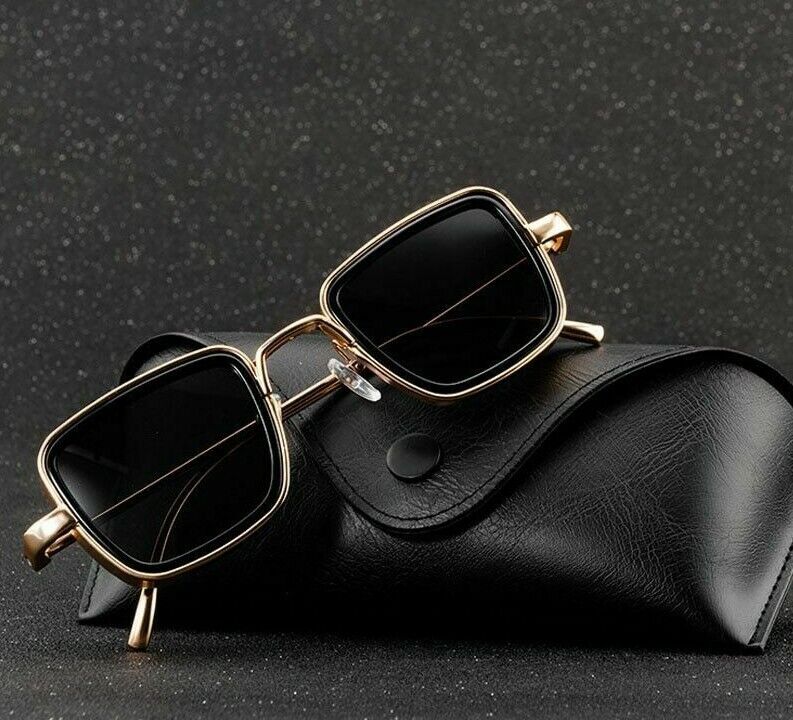 Vintage Steampunk Sunglasses Men Retro Metal Square Eyewear Trendy Fashion Shade