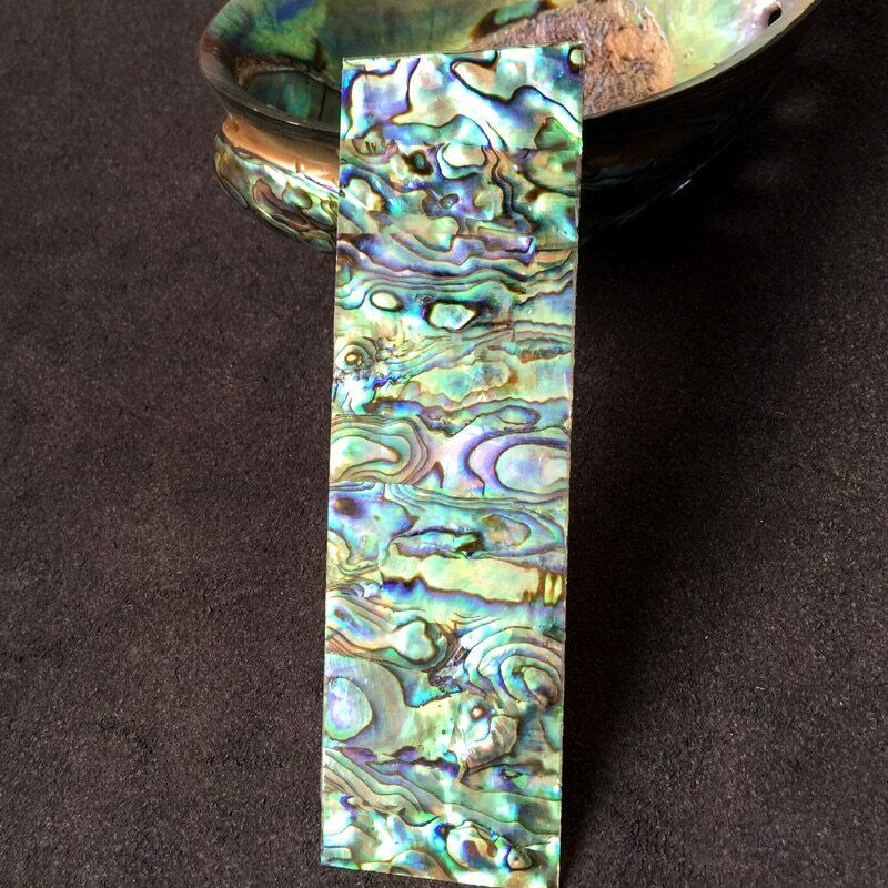 Abalone Shell Sheet DIY Musical Instrument Furniture Inlay Home Decor 14x4cmx1mm