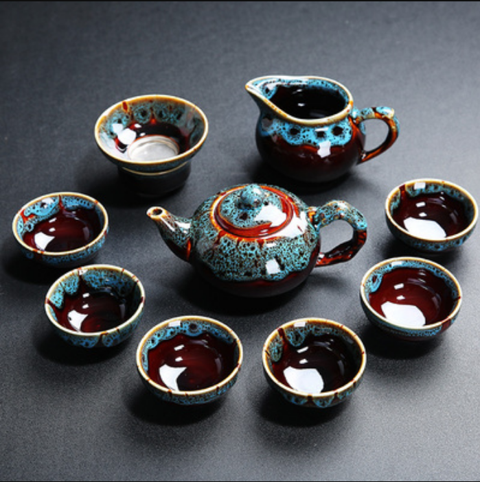 Household ceramic kiln Kung Fu small tea cup set