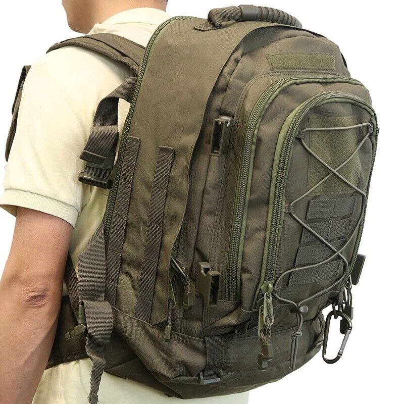 Military Tactical Backpack Army Rucksack Outdoor Camping Travel Hiking Bag 55L