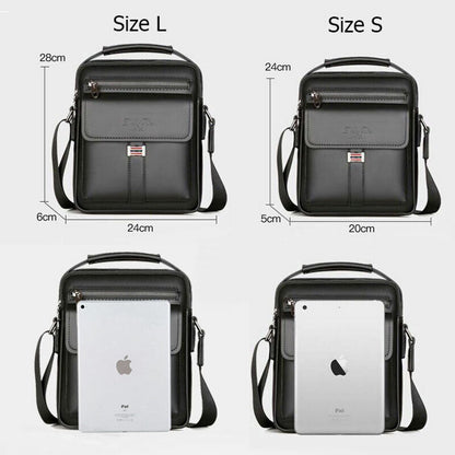 New Genuine Leather Shoulder Bags Men Crossbody Bag Quality Casual Handbag