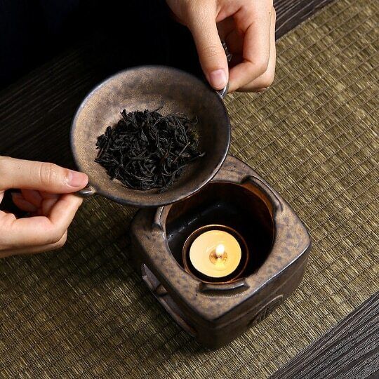 Bronze Ceramic Aromatherapy Incense Burner Indoor Candle Essential Oil Furnace