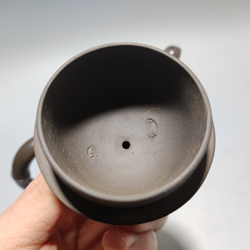 Vintage Chinese Yixing Purple Clay Teapot Zisha Ceremony Ceramic Bamboo Teaware