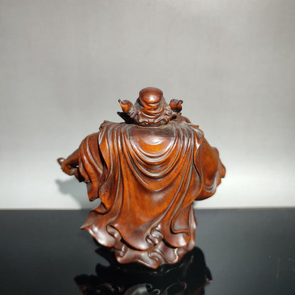 antique asian wood carving carved home decor figurines interior statue sculpture