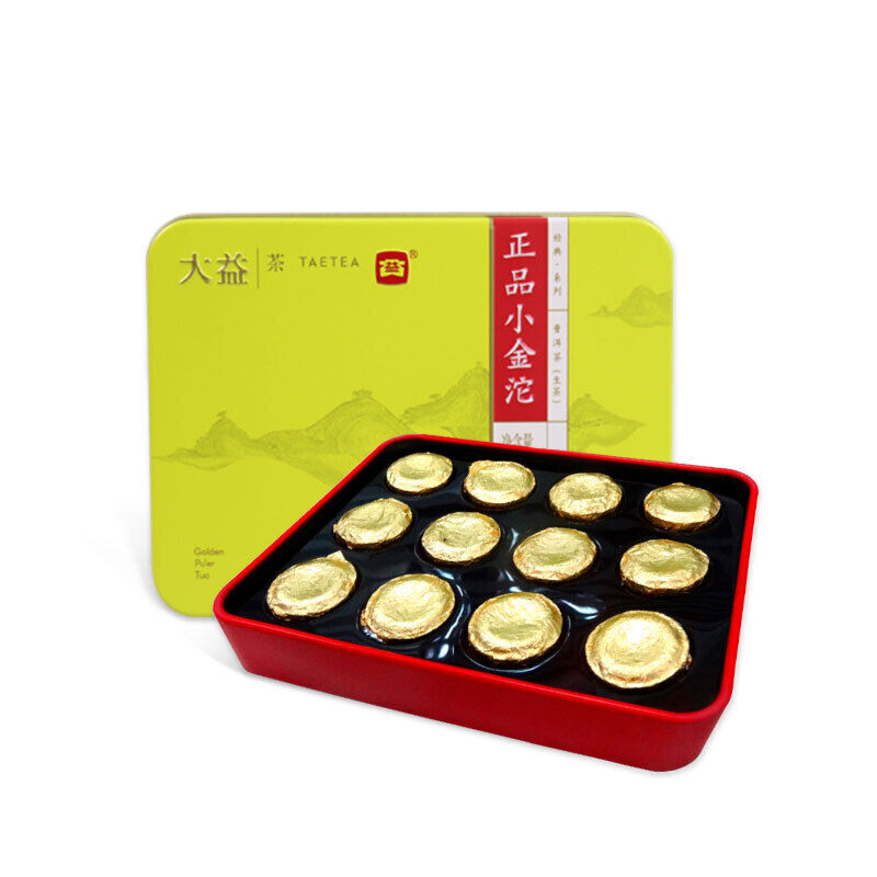 TAETEA Brand Dayi Zheng Pin Xiao Jin Tuo Golden Pu'er Tuo 36g Raw Puer Tuocha