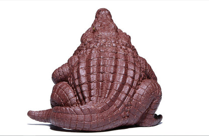 chinese yixing zisha handmade tea pet crocodile decoration Purple Clay 