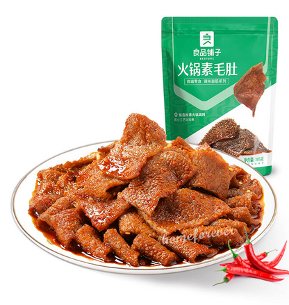 105g x 2 Bags Liangpinpuzi Hot Pot Vegetable Tripe Chinese Snacks 良品铺子火锅素毛肚