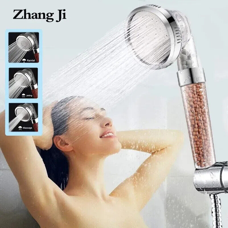 Shower Head 3 Mode High Pressure Saving Water Bath Shower Adjustable Shower Head