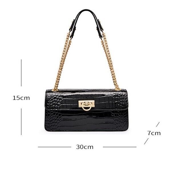 Top Cowhide Leather Party/Cocktail Bag Luxury Women's Sling Shoulder Chain Bag