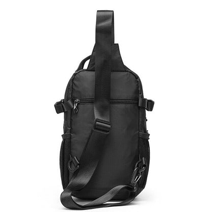 Men's Sling Backpack Oxford cloth Waterproof Crossbody Bag Outdoor Sport Bags