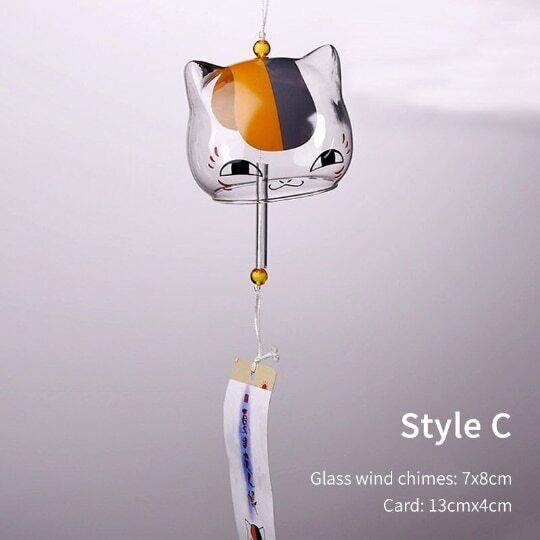 Glass Wishing Wind Chimes Cherry Blossom Courtyard Hanging Wind Chime