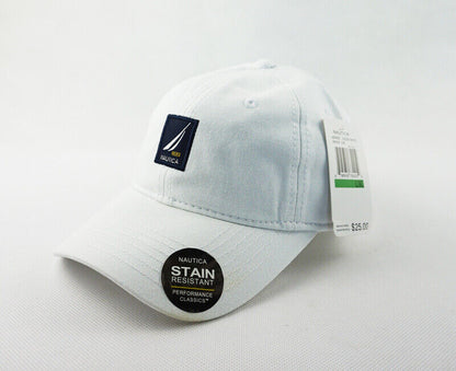Nautica Hat Golf Ball Baseball Cap Adjustable Men's Unisex White 100% Cotton