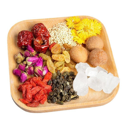 Gai Bowl Tea Chrysanthemum Rose Wolfberry San Bao Tai 720g Eight Treasures Tea