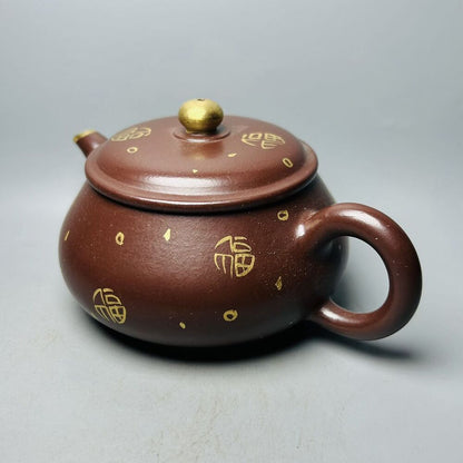 Vintage Chinese Yixing Purple Clay Teapot Zisha Ceremony Fashion Gift Teaware