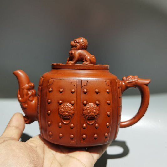 Chinese Yixing Purple Clay Teapot Tea Set Pot Zisha Ceramic Cute Decor Figurine