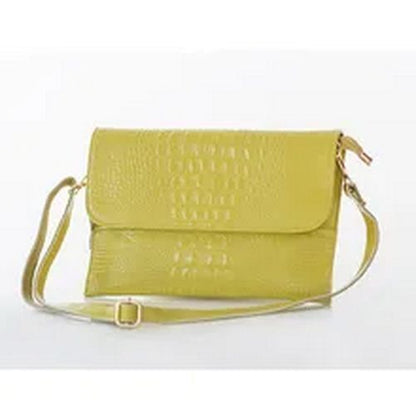 Women Envelope Evening Clutch Bags Crocodile Pattern Female Genuine Leather Bag