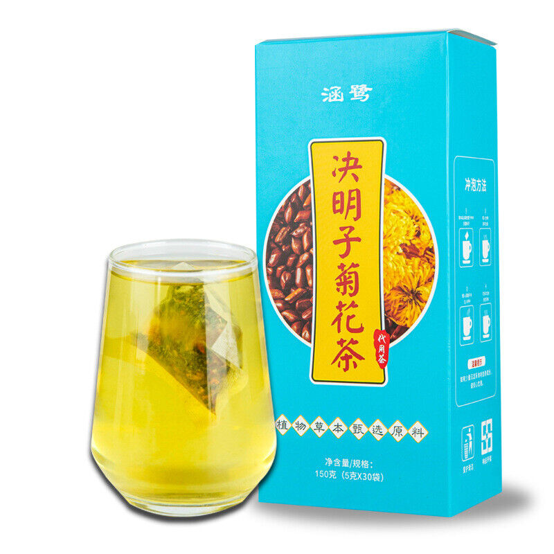 5g*30 Bags Chrysanthemum Cassia Herbal Tea Juemingzi Juhua Herbs Tea Health Care