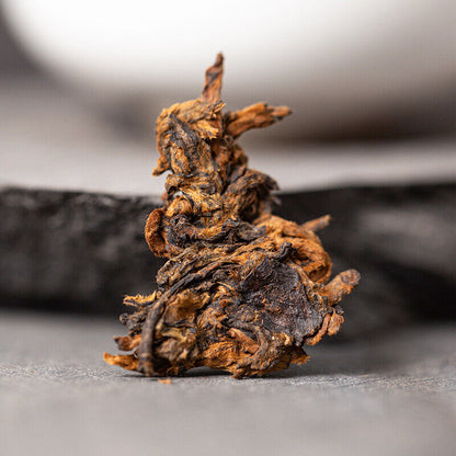Yunnan Pu'er Ripe Tea Pu'er Lao Banzhang Golden Bud Ripe Tea 375g