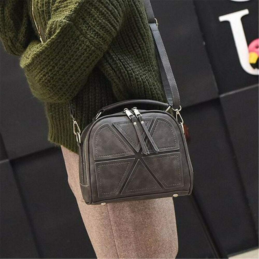 Women Ladies PU Leather Shoulder Bag Messenger Crossbody Handbag Tote Purse