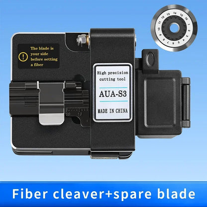 AUA-S3 Fiber Cleaver FTTH Cable Fiber Optic Cutting Knife Three-in-one Clamp