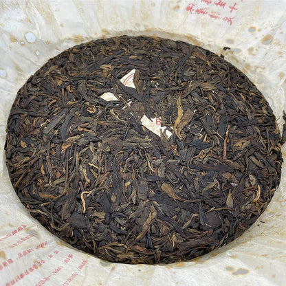 Pu-Erh, octagonal pavilion, Yunnan Qiaomu ancient tea (red classic), 2008y,357g,Raw