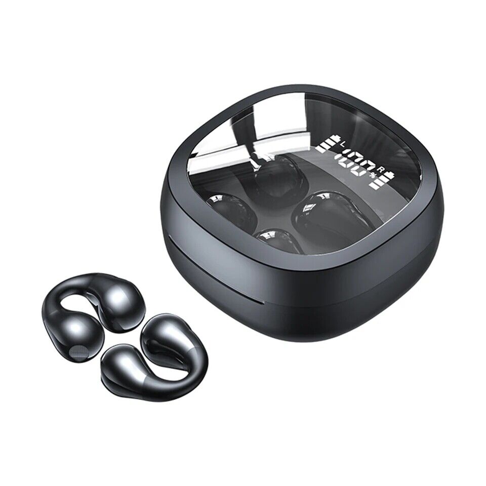 Wireless Bluetooth 5.3 Earbuds Ear Clip Bone Conduction Stereo Headphone Headset