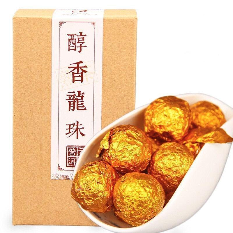 170g/Box Yunnan Mellow Dragon Ball Shu Puer Tea Mini Ripe Puer Tea
