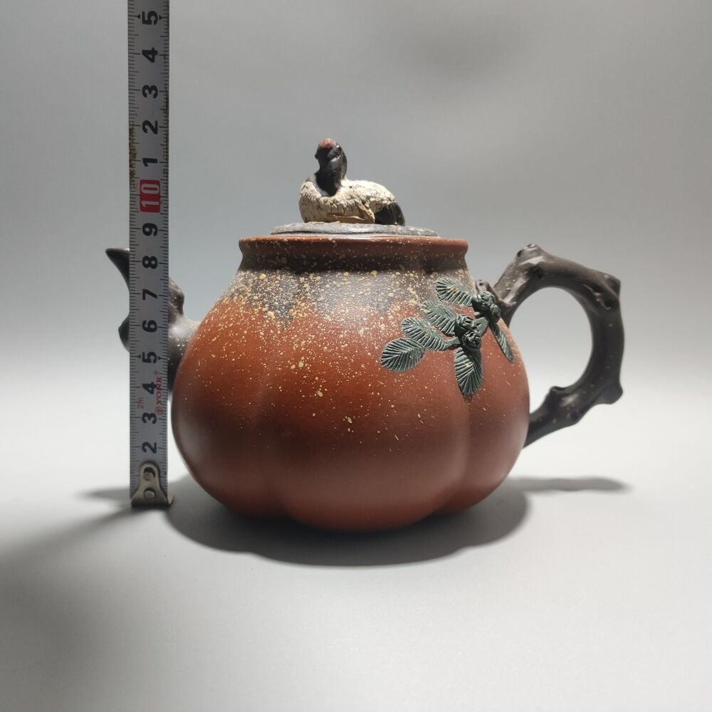 Chinese Yixing Purple Clay Teapot Tea Set Pot Zisha Ceramic Cute Decor Figurine