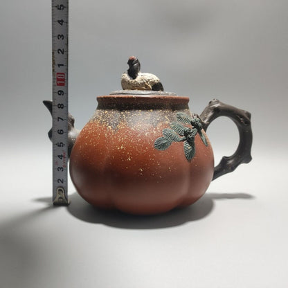 Chinese Yixing Purple Clay Teapot Tea Set Pot Zisha Ceramic Cute Decor Figurine