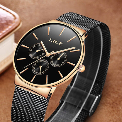 Watch for Women Luxury Jewelry Steel Quartz Wristwatches Gift for Ladies Present