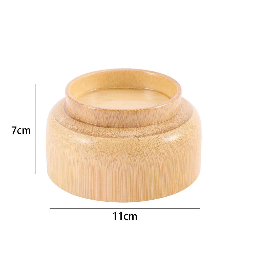 Wooden Bowls Chinese Bamboo Round Natural Handcrafted Home Food Container 11x7cm