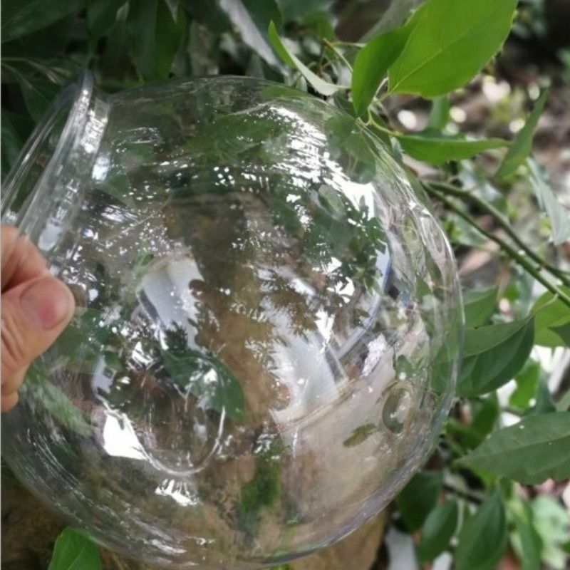 Goldfish Bowl Desktop Round Aquarium 2.8/4L Transparent Plastic Plant Fish Tanks