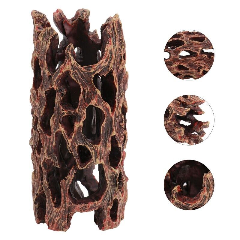 Aquarium Decorations Resin Tank Cave Decor Shrimp Tree Resin Driftwood Ornaments