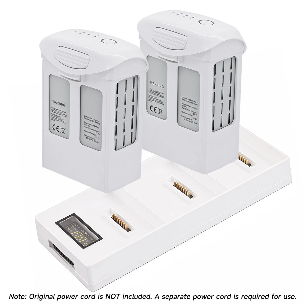 5870mAh High Capacity DJI Phantom 4 Series Flight Battery ＆ Charging Hub