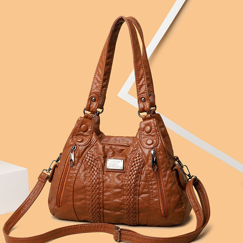 Women's Ladies Casual Tote Purses Handbags Cross Body Shoulder Soft Bag
