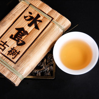 200g Green Tea Health Pu-Erh Tea Brick Bamboo Shoot Shell Spring Tea