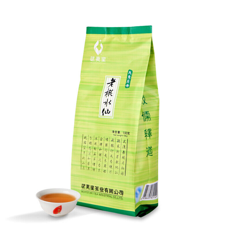 China Fujian Certified Rock Tea Yan Cha Lao Cong Shui Xian Oolong Tea 100g-