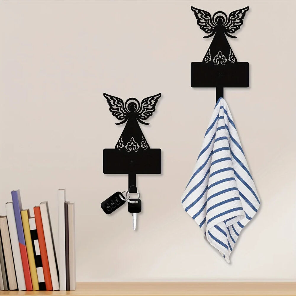 Metal Angel Hook, Key Belt Hanging Hook, Wall Hook, Christmas Decoration