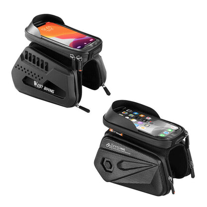 Bicycle MTB Frame Front Tube Cycling Bag Waterproof Touch Screen Phone Case Bag
