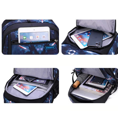 Boys Backpacks 3 Pieces Sets School Bags Bag Children School Students