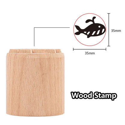 Pottery Stamp Clay Wooden Modeling Textured Pattern Ceramic Embossing Seal Tools